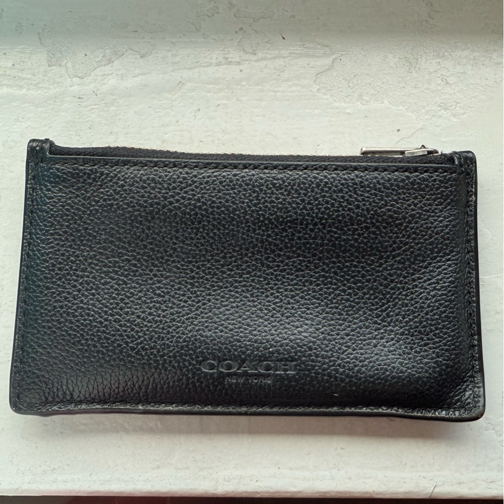 Coach Tumbled Leather Card Holder